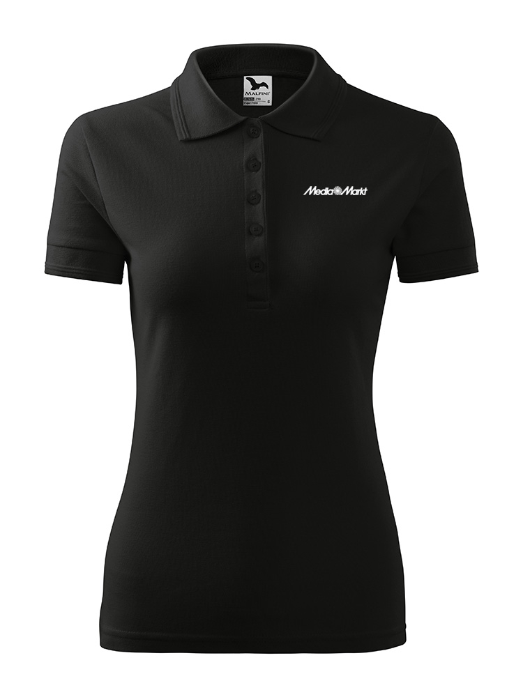 Damen Polo Venice Schwarz
