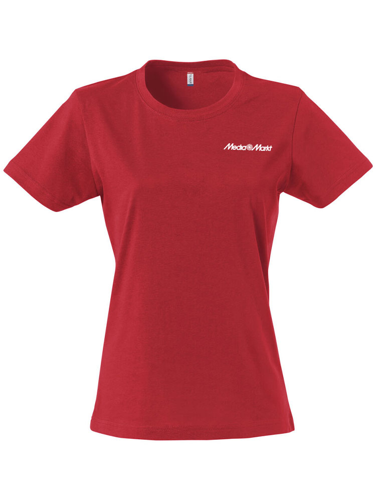 T-Shirt Damen Basic-T Rot