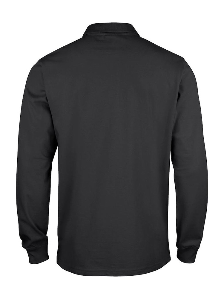 Polo shirt long sleeve Lincoln Black
