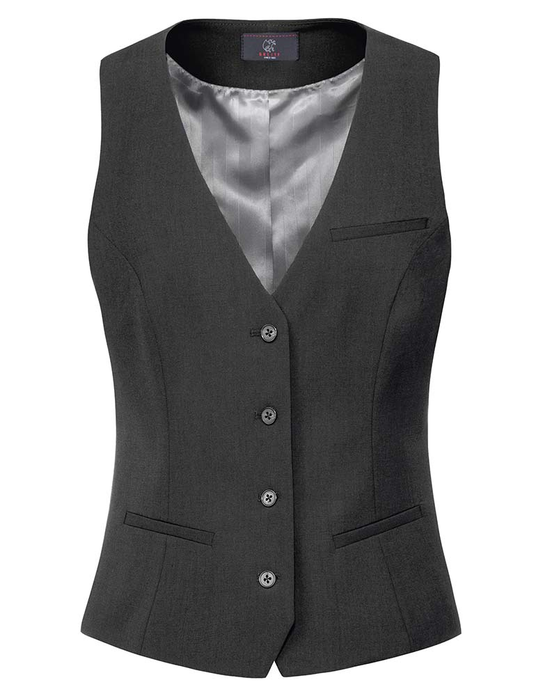 Damen Weste Dunkelgrau