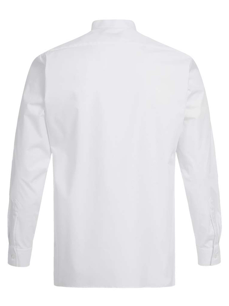 Hemd Stehkragen Weiss