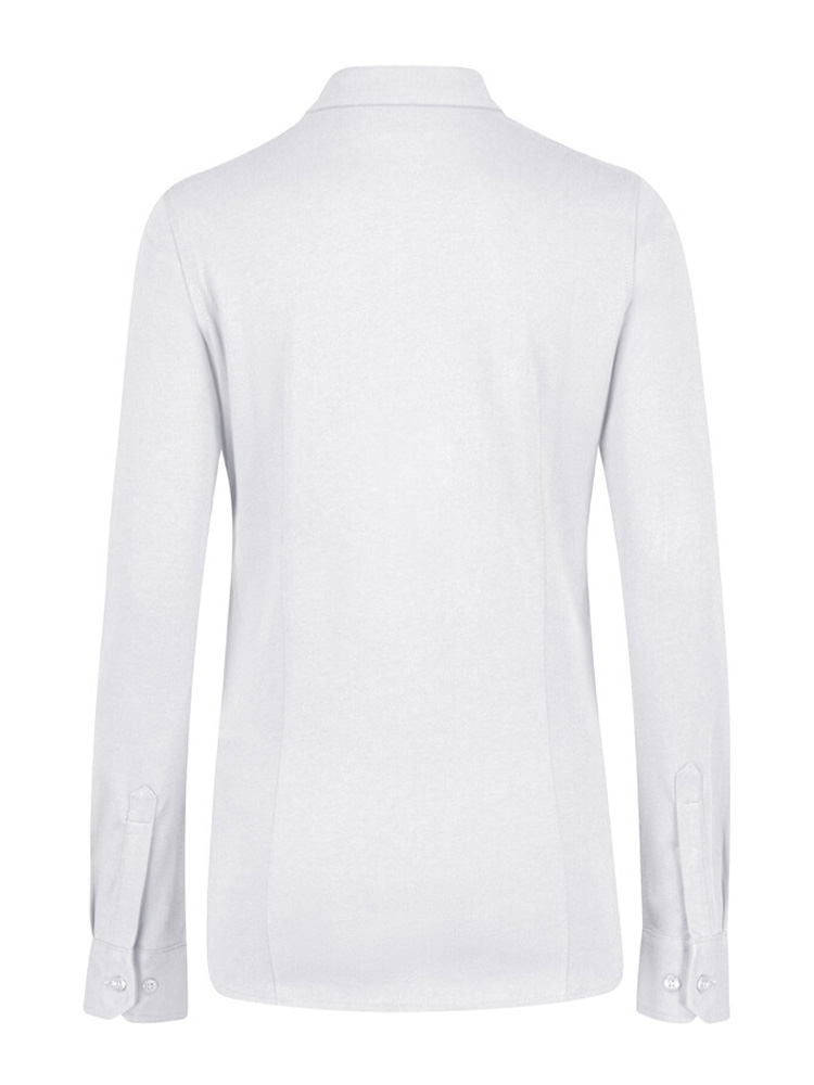 Cotton-Tec Bluse Weiss