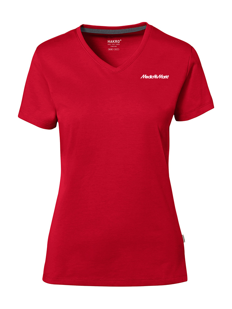 Damen T-Shirt Cotton-Tec Rot