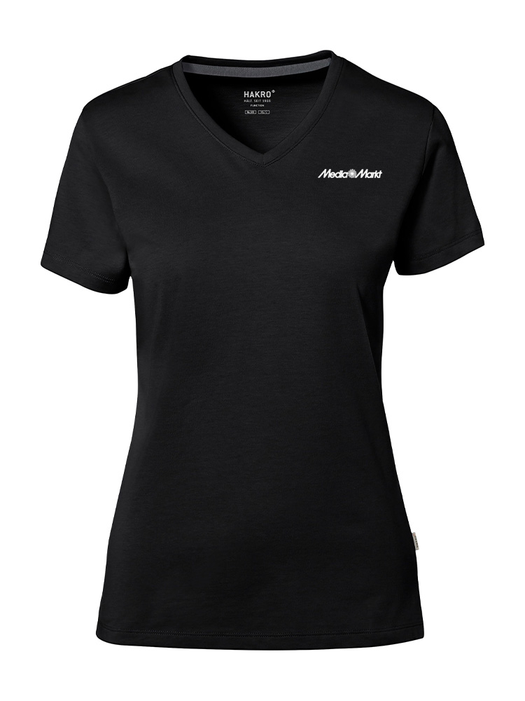 Damen T-Shirt Cotton-Tec Schwarz