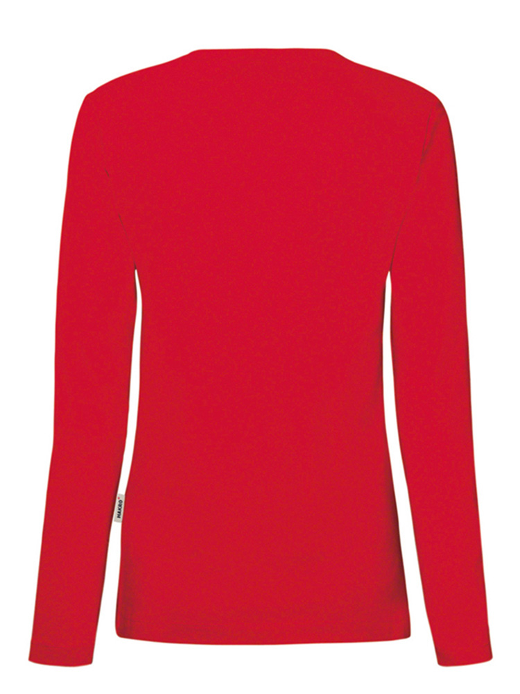 Damen Performance Longsleeve Rot