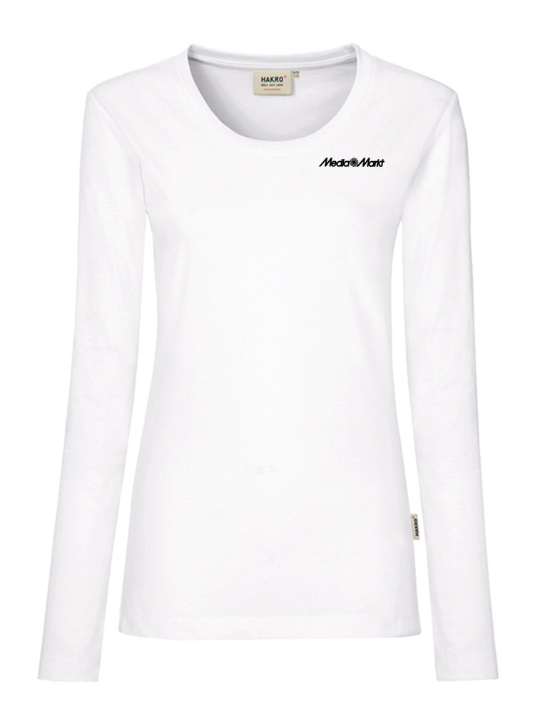 Damen Performance Longsleeve Weiss