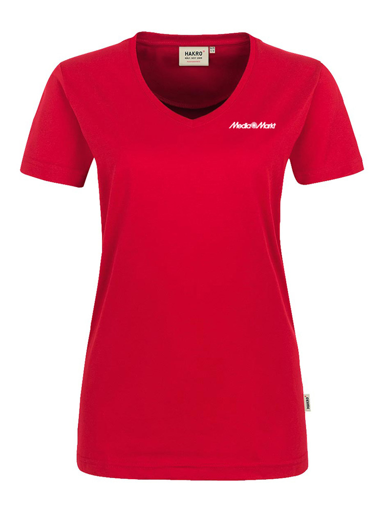 Damen Performance T-Shirt Rot