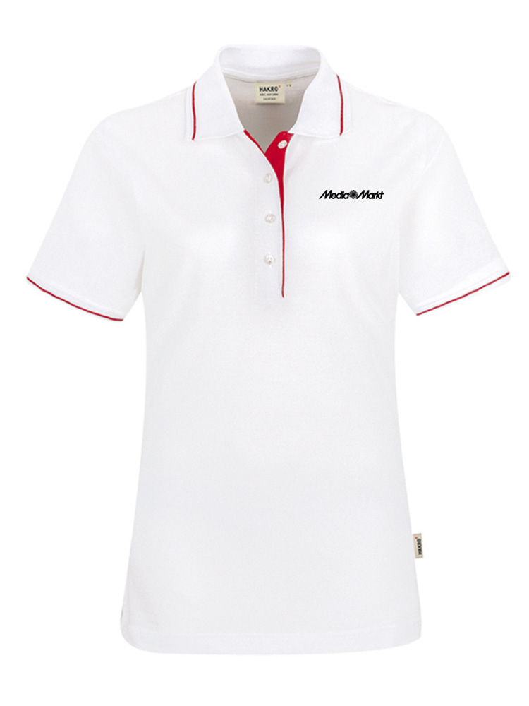 Damen Poloshirt Casual Weiss