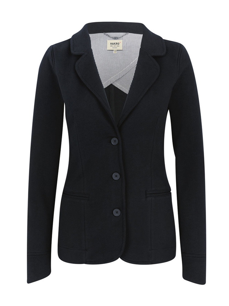 Damen Sweat Blazer Schwarz