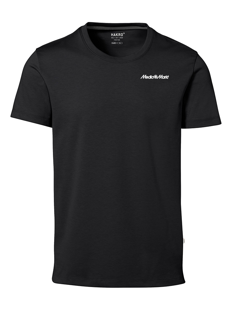 Mens T-shirt Cotton-Tec Black