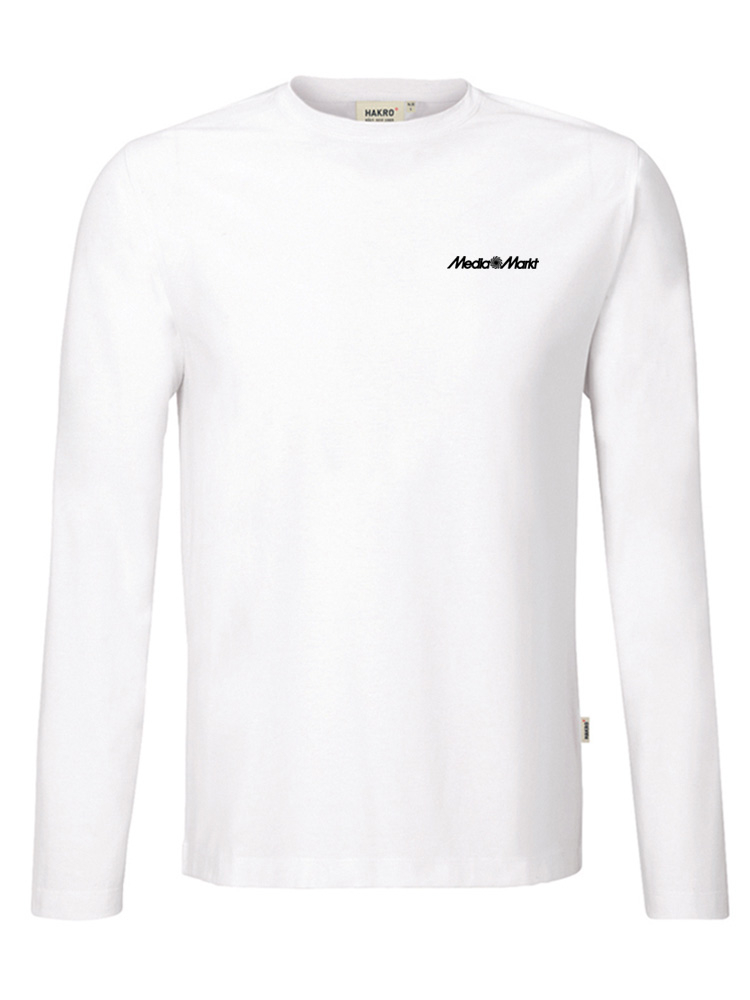 Herren Performance Longsleeve Weiss