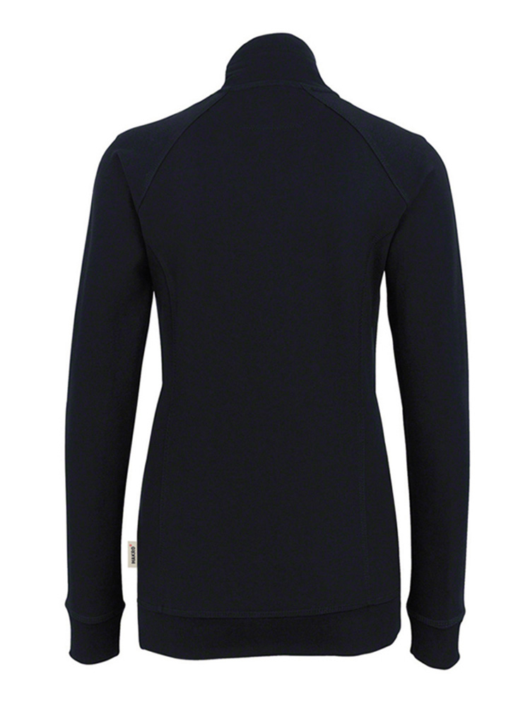 Damen College Sweatjacke Schwarz