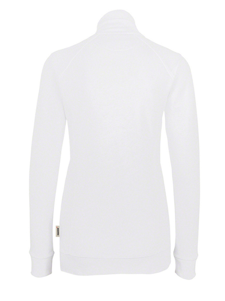 Damen College Sweatjacke Weiss