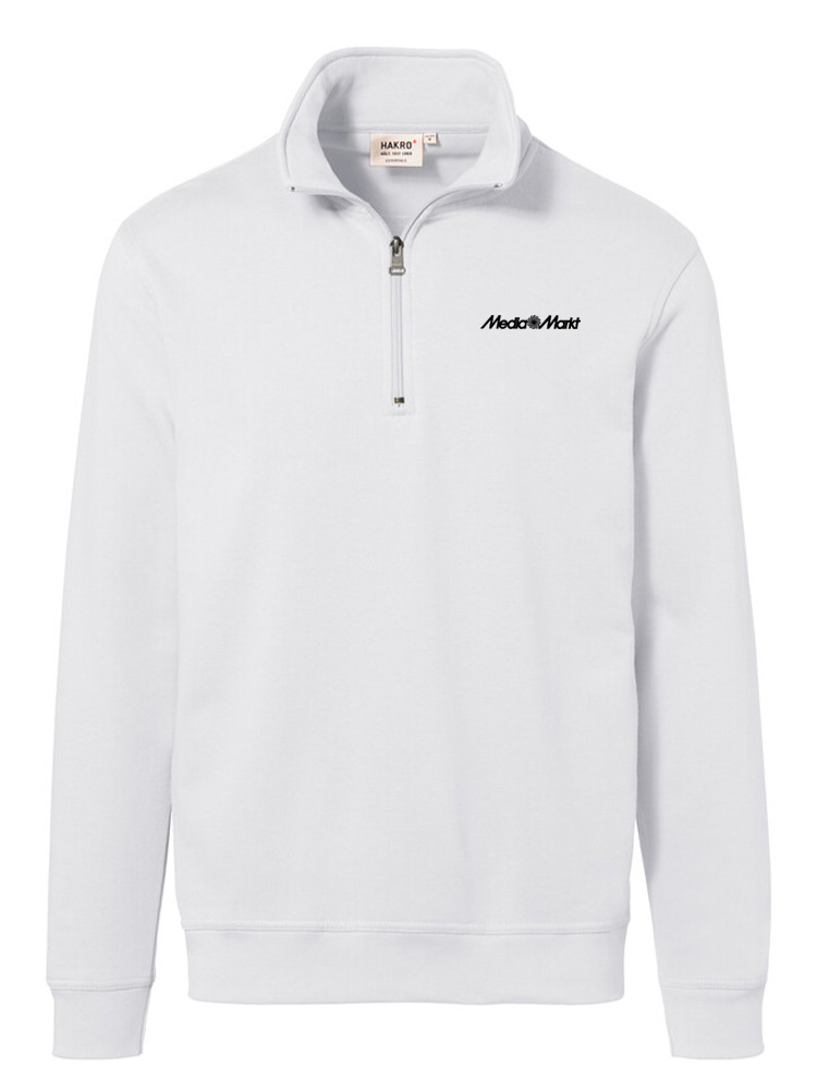 Unisex Zip Sweater Weiss