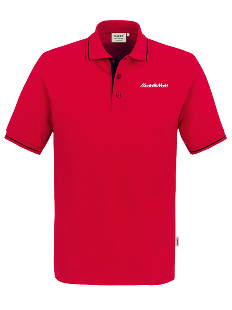 Mens polo shirt casual Red