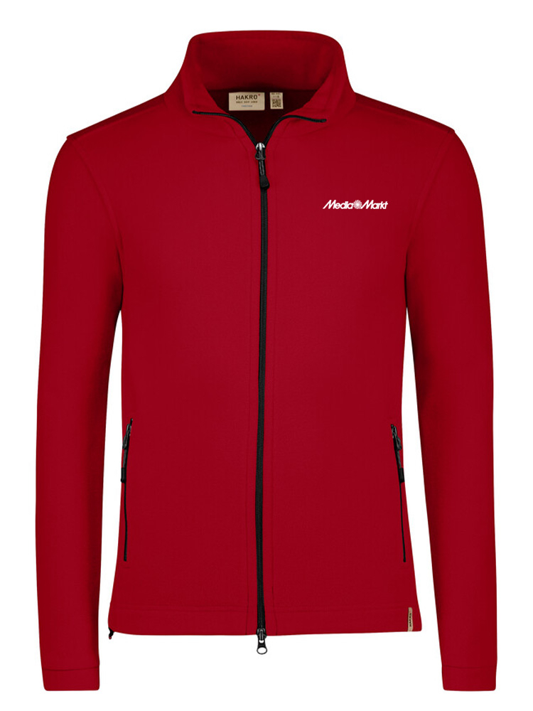 Herren Fleecejacke Langley Rot