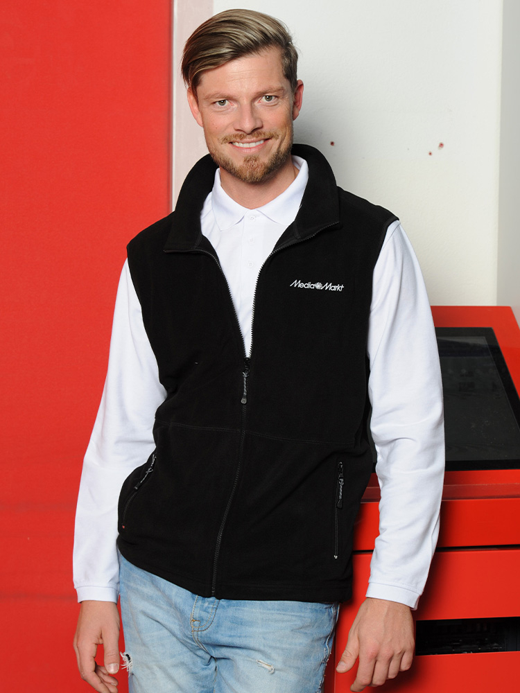 Herren Fleeceweste Toronto Schwarz