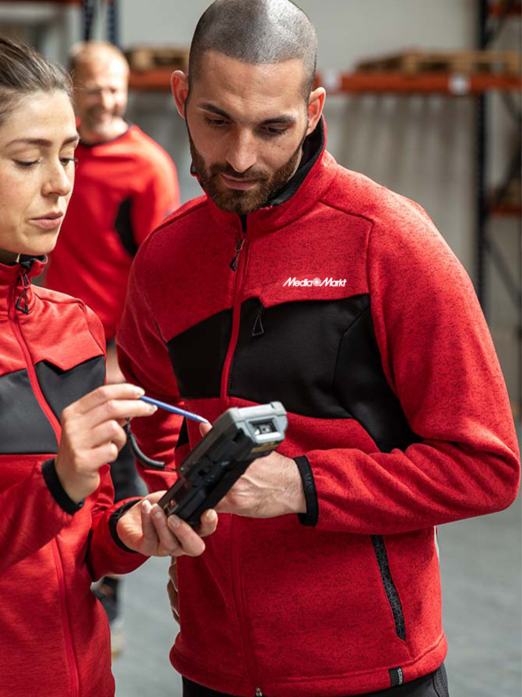 Herren Strickjacke Rot