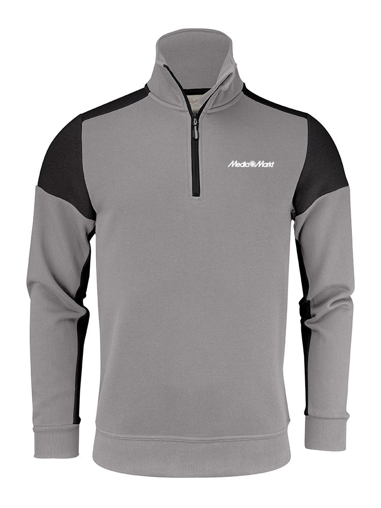 Prime Halfzip Sweater Grau