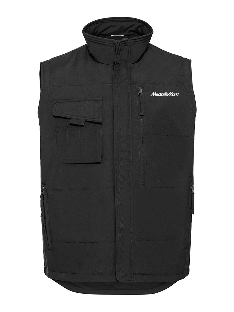 Mens workwear waistcoat Black