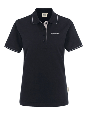 Ladies polo shirt casual Schwarz