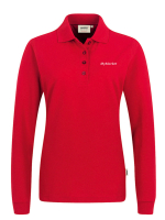 Poloshirt Andrea Langarm Rot