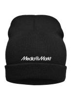 Knitted Beanie Schwarz