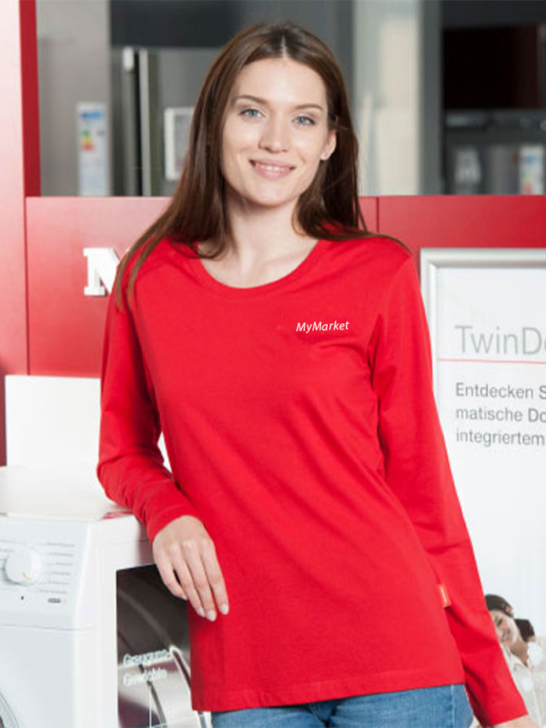 Ladies Performance Longsleeve Red