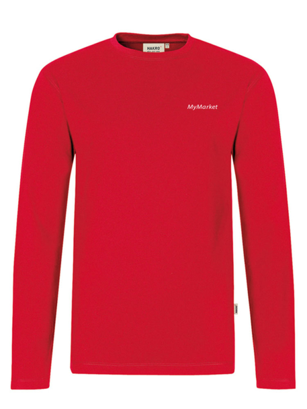 Herren Performance Longsleeve Rot