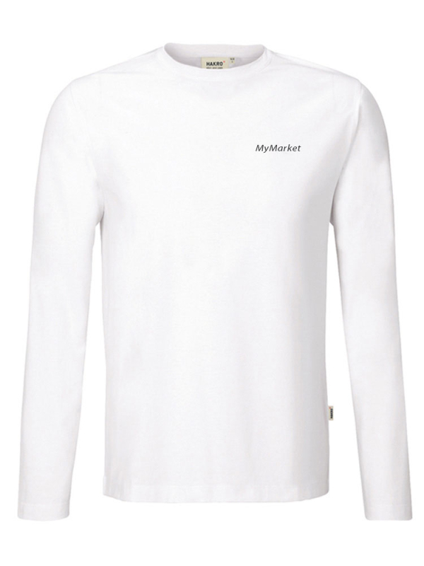 Herren Performance Longsleeve Weiss