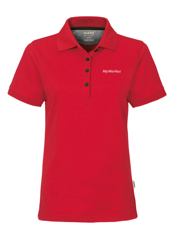 Damen Polo Cotton-Tec Rot