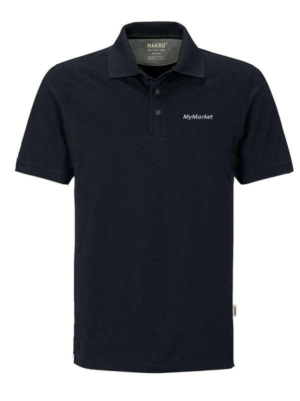 Mens Polo Cotton-Tec Black