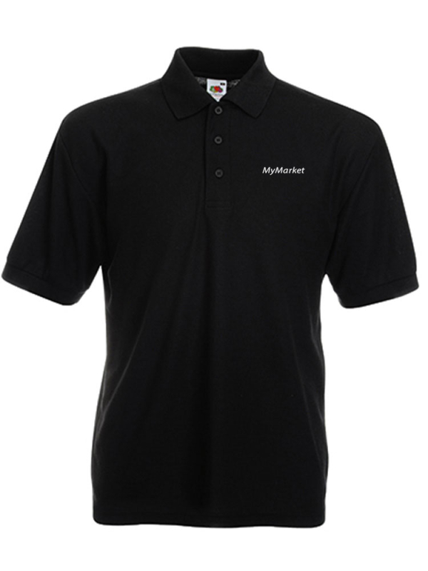 Polo Herren Fit Schwarz