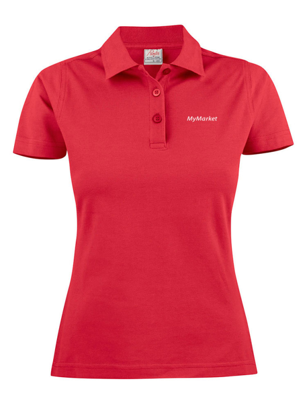 Damen Poloshirt Surf Rot