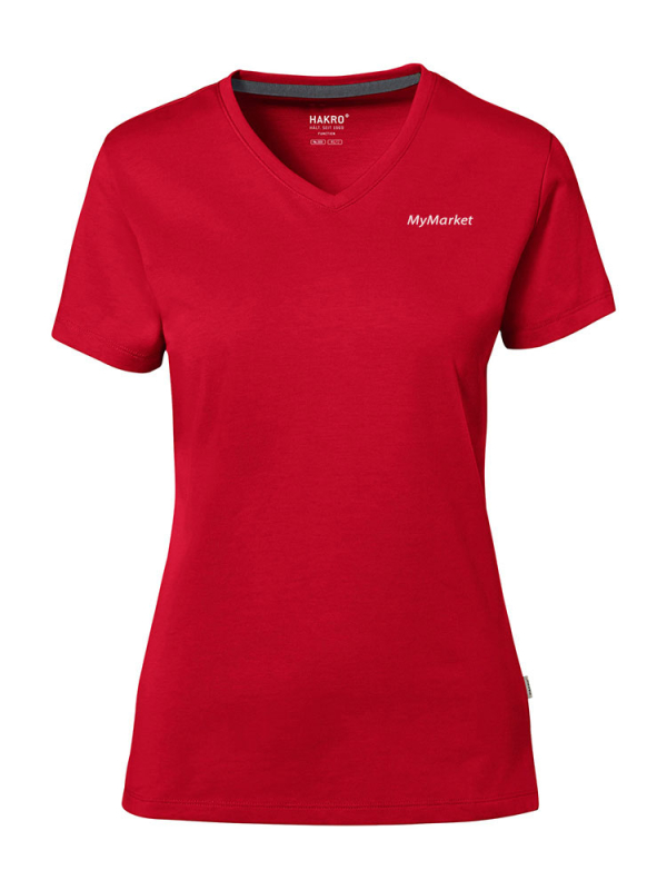 Damen T-Shirt Cotton-Tec Rot