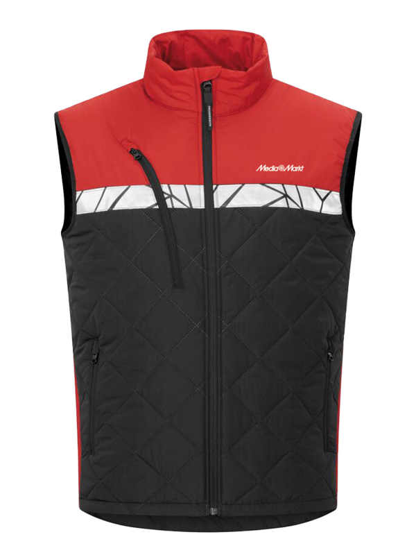 Sichtbare Steppweste Herren