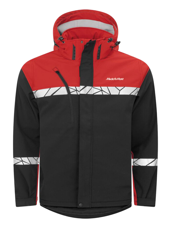 Sichtbare Softshelljacke Herren
